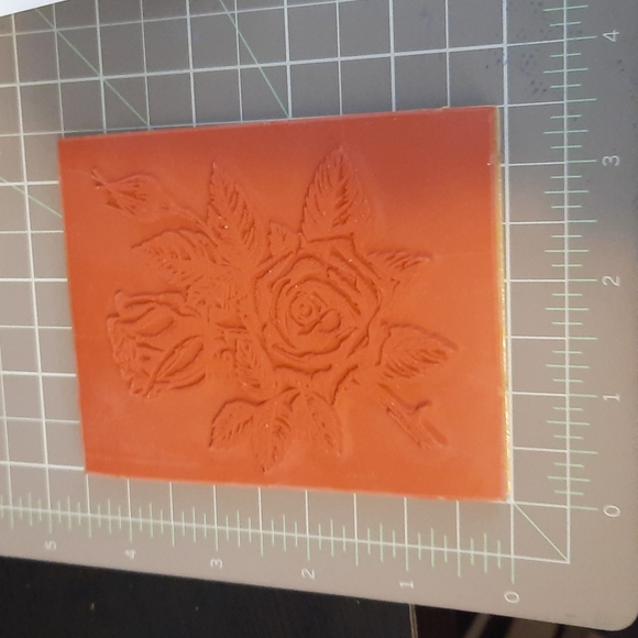 Stipple Rose new condition Stampin up rubber stamp from 2002! - Picture 3 of 3